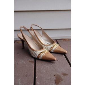 Women's Stuart Weitzman Heels Slingback Tweet Patent Leather 9M